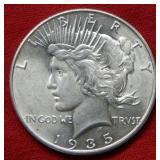 1935 Peace Silver Dollar