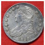1830 Bust Silver Half Dollar