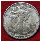 1935 Walking Liberty Silver Half Dollar