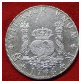 1764 Spanish Pillar Dollar