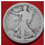 1916 Walking Liberty Silver Half Dollar