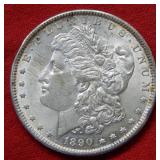1890 Morgan Silver Dollar   --  Scratches