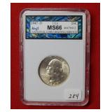 1947 D Washington Silver Quarter    ***