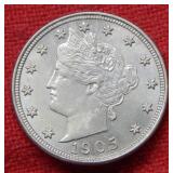 1905 Liberty V Nickel