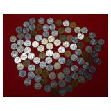 (100) Canada Nickels from WW2