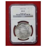 1898 O Morgan Silver Dollar NGC MS63
