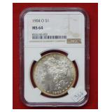 1904 O Morgan Silver Dollar NGC MS64
