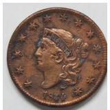 1834 Large Cent  --  Cleaned