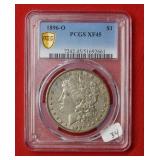 1896 O Morgan Silver Dollar PCGS XF45
