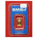 SMI 1 Gram Gold Bar