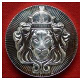 Scottsdale Mint - Lion 2 Troy Ounce Silver Round