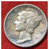 1916 Mercury Silver Dime