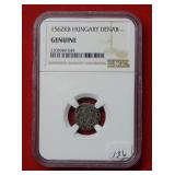 1562 KB Hungary Denar NGC Genuine
