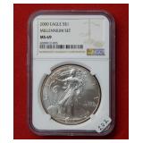 2000 American Eagle NGC MS69 1 Ounce Silver