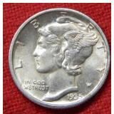 1935 S Mercury Silver Dime