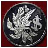 1974 Cayman Islands Dollar Silver Proof
