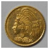 Aztec Solid 10 Kt Gold Token