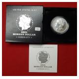 2021 CC Morgan Silver Dollar Box & COA