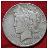 1934 S Peace Silver Dollar