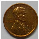 1919 Lincoln Wheat Cent   ---  Cleaned
