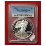 1986 S American Eagle PCGS PR69DCAM 1oz Silver