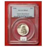 1950 Washington Silver Quarter PCGS MS65