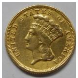 1854 $3 Gold Coin