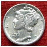 1943 S Mercury Silver Dime