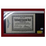 1923 German 500000 Mark Bank Note