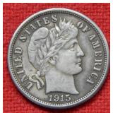 1915 Barber Silver Dime