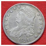 1831 Bust Silver Half Dollar