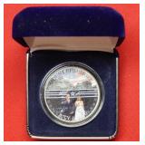 Mt Rushmore Colorized Eisenhower Dollar