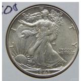 1943 Walking Liberty Silver Half Dollar