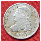1834 Bust Silver Dime