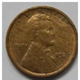 1921 S Lincoln Wheat Cent