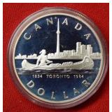 1984 Canada Silver Dollar Toronto