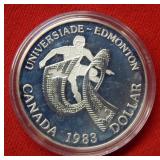 1983 Canada Silver Dollar Edmonton