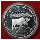 1985 Canada Silver Dollar National Parks