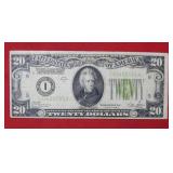 1928 B $20 Federal Reserve Note