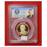 2015 S Johnson Golden Dollar PCGS PR69DCAM