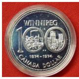 1974 Canada Silver Dollar - Winnipeg