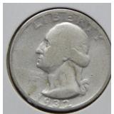 1932 D Washington Silver Quarter -- Key Date