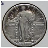 1918 D Standing Liberty Silver Quarter