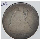 1855 O Seated Liberty Silver Half Dollar - Arrows
