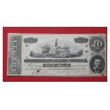 1864 $20 CSA Note Large Size