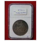 1874 CC Trade Silver Dollar - Repaired  ***
