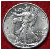 1934 Walking Liberty Silver Half Dollar