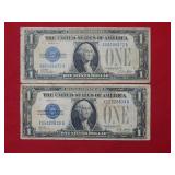 (2) 1928 A $1 Silver Certificates
