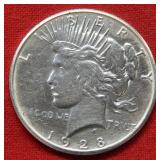 1928 Peace Silver Dollar    ----   Cleaned