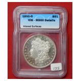1880 O Morgan Silver Dollar ICG MS60 Details